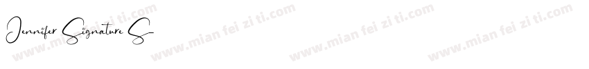 Jennifer Signature S字体转换